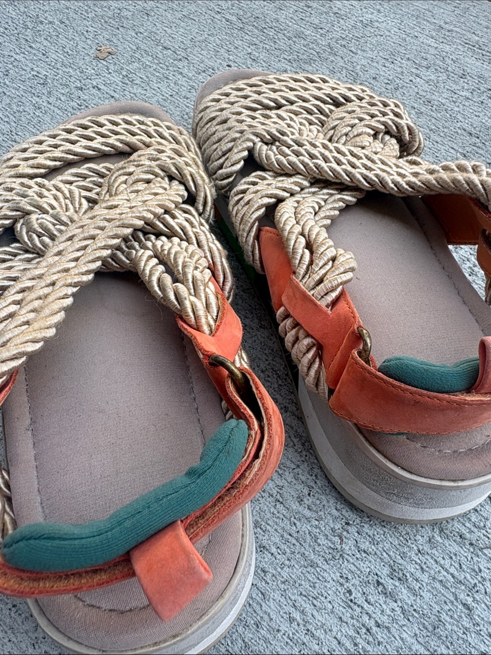 FARM Rio Orange Rope Platform Sandals - Picture 3 of 4